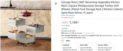 Storage Rack | 360° Revolving Vegetable Kitchen Rack