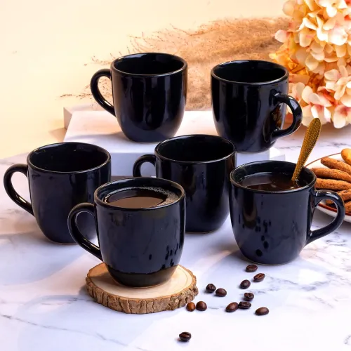 Image of STOREPEDIA Ceramic Tea Coffee Mugs Set 200ml (SO6)