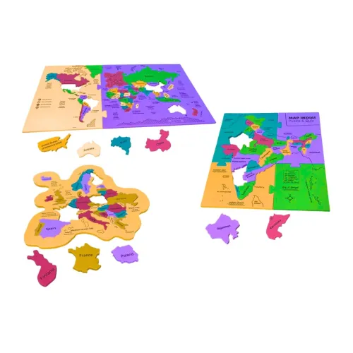 Image of Storio 3-in-1 Map Puzzle for Kids