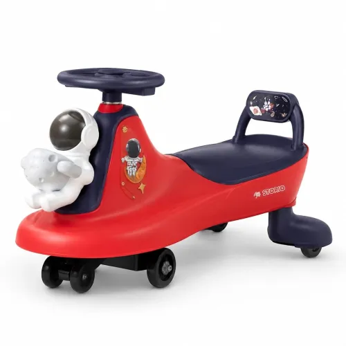 Image of Storio Astronaut Space Theme Swing Car for Kids 2-5 Years | Twist & Turn Ride-On Toy | No Pedals, No Batteries | Smooth 
