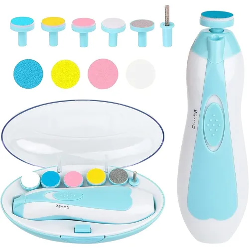 Image of Storio Baby Nail Trimmer File Electric Safe Nail Clippers 