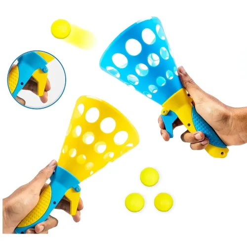 Image of Storio Click and Catch Twin Ball Launcher Game