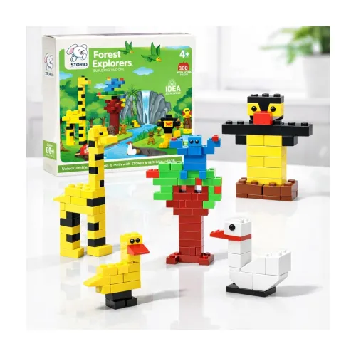 Image of Storio Forest Explorers 300+ Pcs Building Blocks Set, STEM Toy