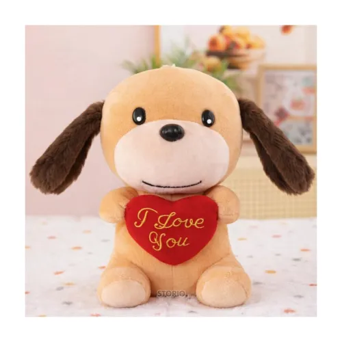 Image of Storio I Love You Valentine Plush Dog Toy (7 inches)