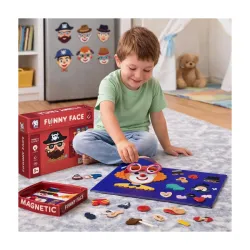 Storio Magnetic Funny Face Puzzle Box for Kids | Educational Montessori Magnetic Toy Game for Boys & Girls 2–4 Years | Creative Expression & Emotions Learning Toy for Toddlers | Fun Magnetic...