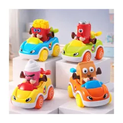 Storio Pack of 4 Foodie Toy Cars