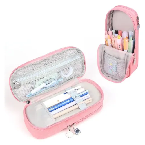 Image of Storio Pencil Box Pouch for School Kids Girls & Boys Aesthetic