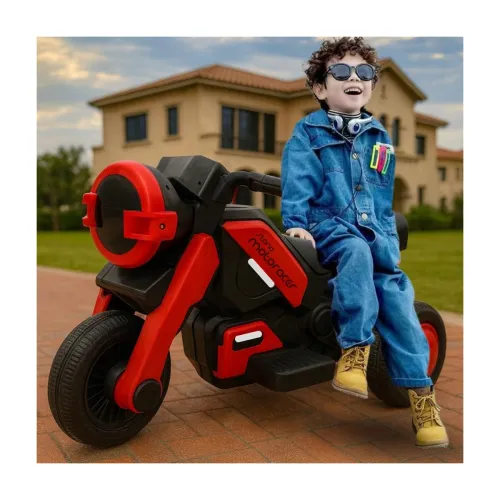 Image of Storio Red Battery Ride-on Bike for Kids