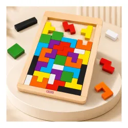 Storio Wooden Russian Blocks Puzzle Toy