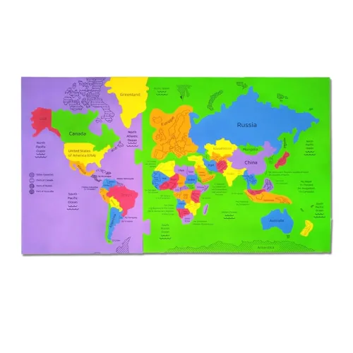 Image of Storio World Map Puzzle for Kids (Ages 4–8, Educational Toy)