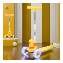 Storio Zoomie Foldable Kids 3-Wheel Kick Scooter