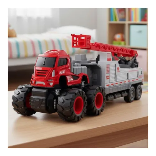 Image of Storio 1:43 4WD Diecast Alloy Fire Fighting Truck Toy