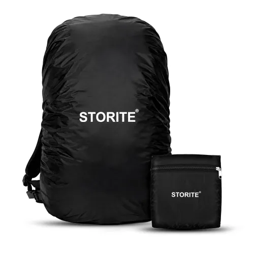 Image of Storite Big Size Rain Cover for 55L to 75L Rucksack Backpack, Black