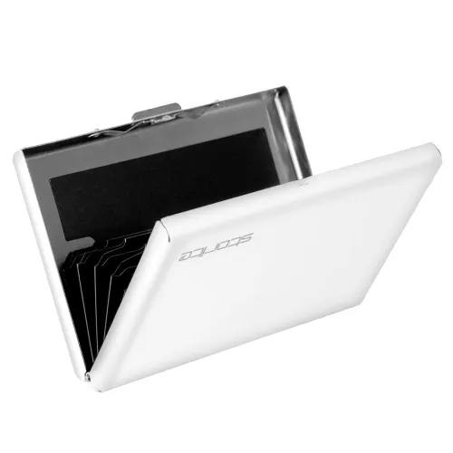 Image of Storite RFID Metal Card Holder – 6 Slots (White)