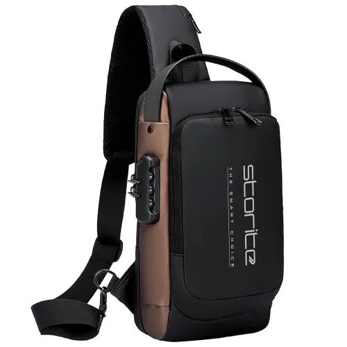 Image of Storite Sling Bag for Men Stylish Crossbody Backpack 