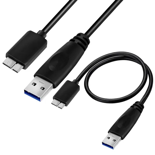 Image of Storite 45CM USB 3.0 Cable A to Micro B Cable, Black