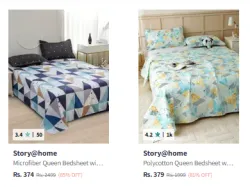 Story At Home bedsheets upto 85% Discount