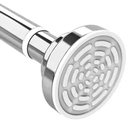 Story@Home Stainless Steel Extendable Shower Curtain Tension Rod Non-Drilling Anti-Skid Spring Pull Rod