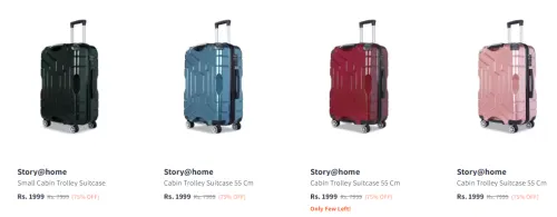 Image of Story@Home trolley bags Flat 75% Discount