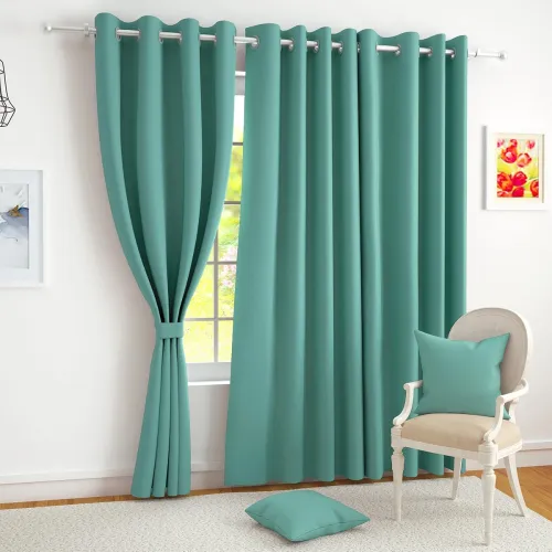 Image of Story@Home 100% True Blackout Window Curtains 5 Feet Long Set of 1 | Solid Design | Room Darkening Curtain | Thermal Ins