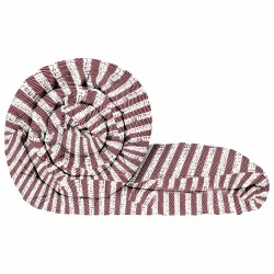 Story@Home 180GSM Microfiber Single Bed Comforter (Maroon Stripes, 150x225 cm)