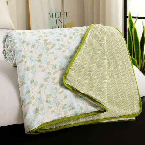 Image of Story@Home Dohar Single Bed 100% Cotton AC Blanket for Summer | 144x 220CM