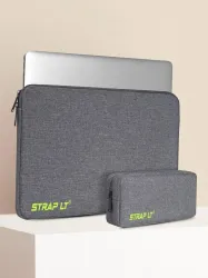 Straplt Laptop Case Cover Pro with Charger Pouch 15.6 inch