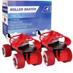 STRAUSS Senior Tenacity Adjustable Roller Skates with Brakes