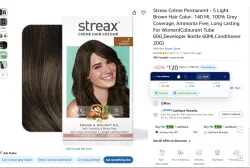 Streax Crème Permanent Hair Color 140ml