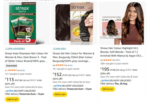 Image of Streax Hair Care Product Minimum 40% Discount