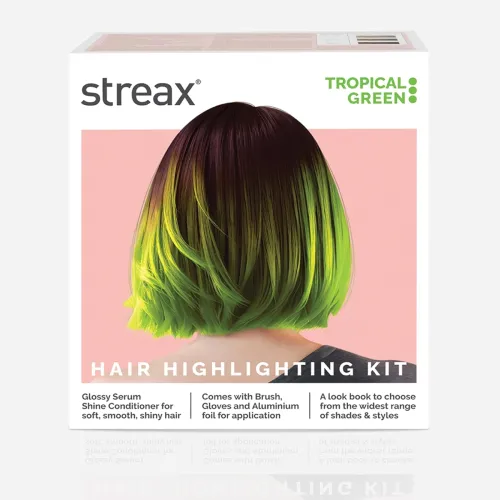 Image of Streax Hair Highlight Kit – Tropical Green, Enriched