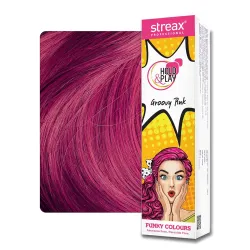 Streax Hold & Play Groovy Pink Hair Color (100g)