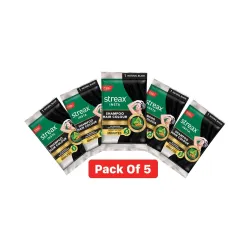 Streax Insta Shampoo Hair Colour Natural Black Pack of 5