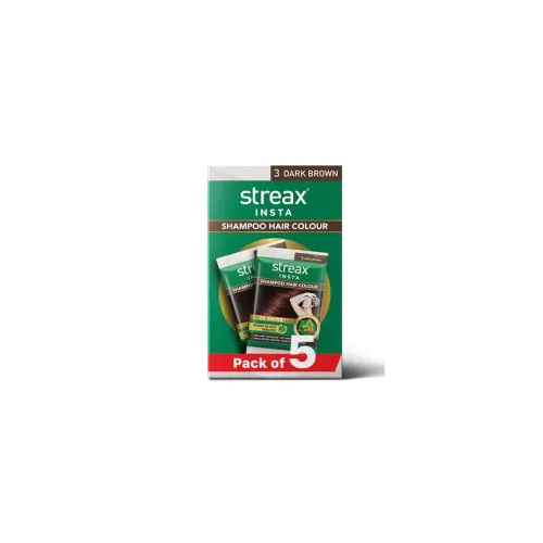 Image of Streax Insta Shampoo Hair Colour (Pack of 5)
