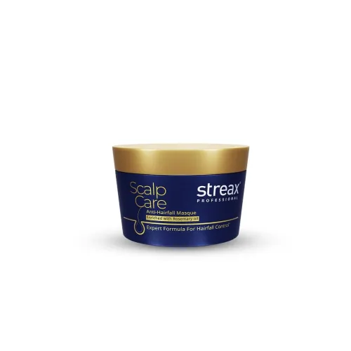Image of Streax Professional Anti Hairfall Mask with Rosemary Oil, 200 gm I Hair mask for Frizzy Hair, Hair Fall Control & Damage