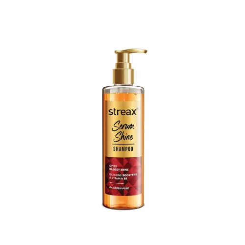 Image of Streax Serum Shine Shampoo, 490 ml 