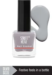 STREET WEAR Matte Nail Enamel Silver Sizzle