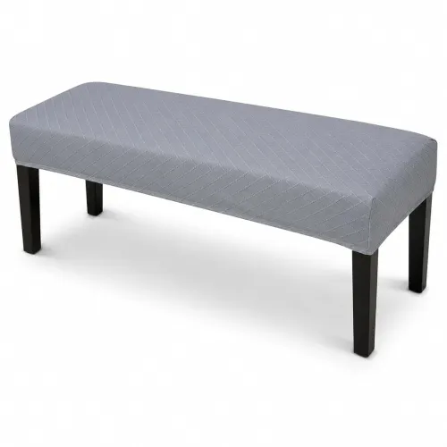 Image of Street27 High Stretch Jacquard Dining Bench Cover Elastic Washable Slipcover