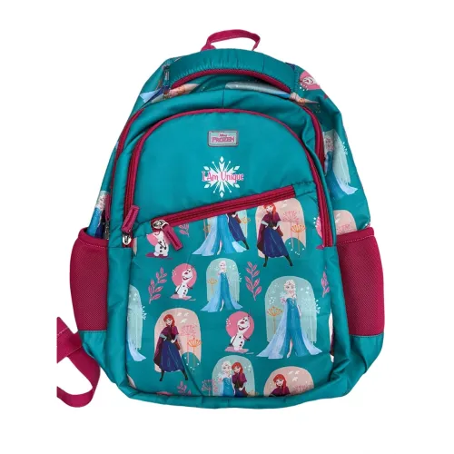 Image of STRIDERS Frozen School Bag for Kids | Fun Lightweight Durable Backpack | Padded Comfortable Straps & Sparkling Design | 
