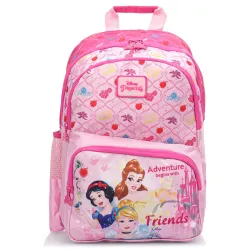 STRIDERS Princess School Bag for Kids | Lightweight Trendy Backpack | Padded Comfortable Straps & Spacious Compartments | Ideal for Little Royalty | 16 inches