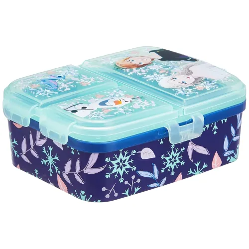 Image of STRIDERS XL Multi Compartment Rectangular Sandwich Box Frozen Snowy Tale
