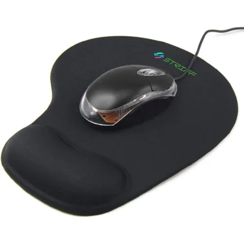 Image of STRIFF Ergonomic Mouse Pad with Gel Wrist Rest| Comfortable Wrist Support