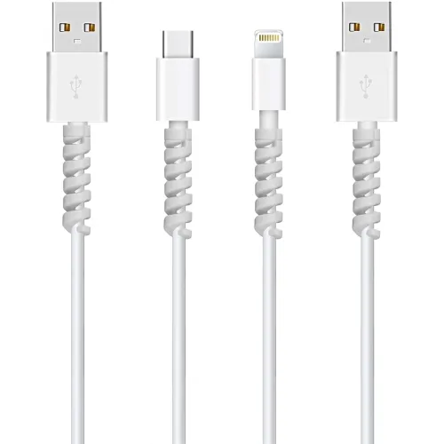 Image of STRIFF Spiral Charger Cable Protectors – 12 Pieces