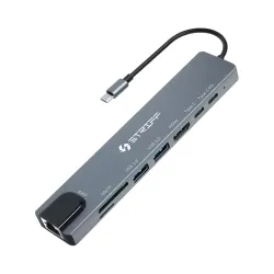 STRIFF 8‑in‑1 USB C Multiport Hub Type C Adapter