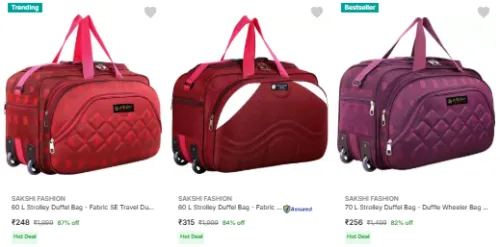 Image of Strolley Duffel Bag 60L Starting @ ₹248