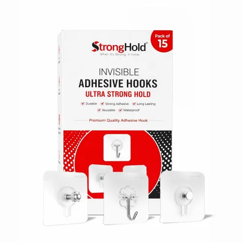 Image of StrongHold Wall Hook Combo Pack of 15 