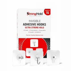 StrongHold Wall Hook Combo Pack of 15 