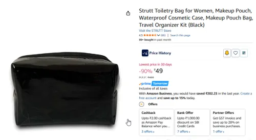 Image of Strutt Toiletry Bag for Women