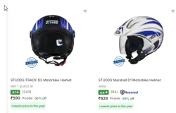 Studds Bike Helmete Minimum 50% Discount