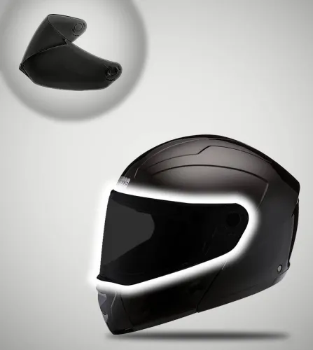 Image of STUDDS Black Visor for Ninja Elite all models Motorbike Helmet 